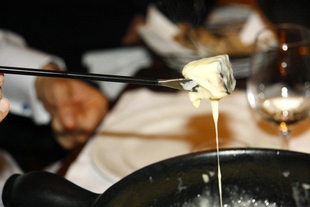 Swiss Cheese Fondue Night