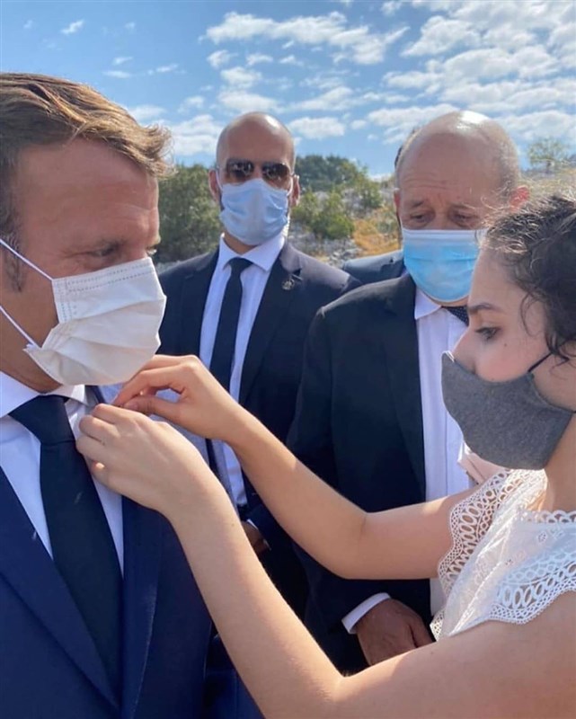 French President Emmanuel Macron visit to Jaj Jbeil 