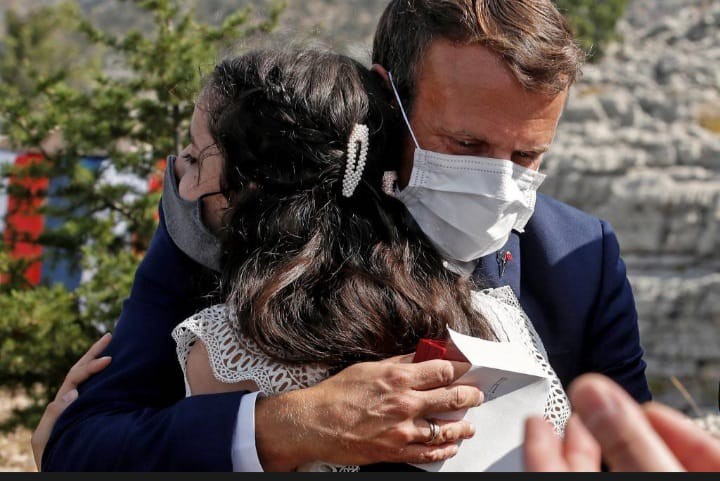 French President Emmanuel Macron visit to Jaj Jbeil 