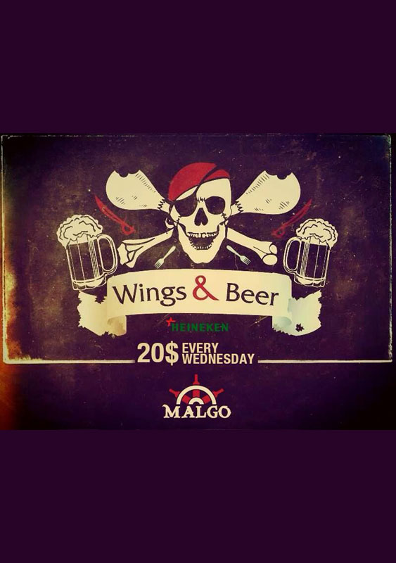 Open Wings & Beer at Malgo
