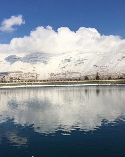Lebanon covered by snow 