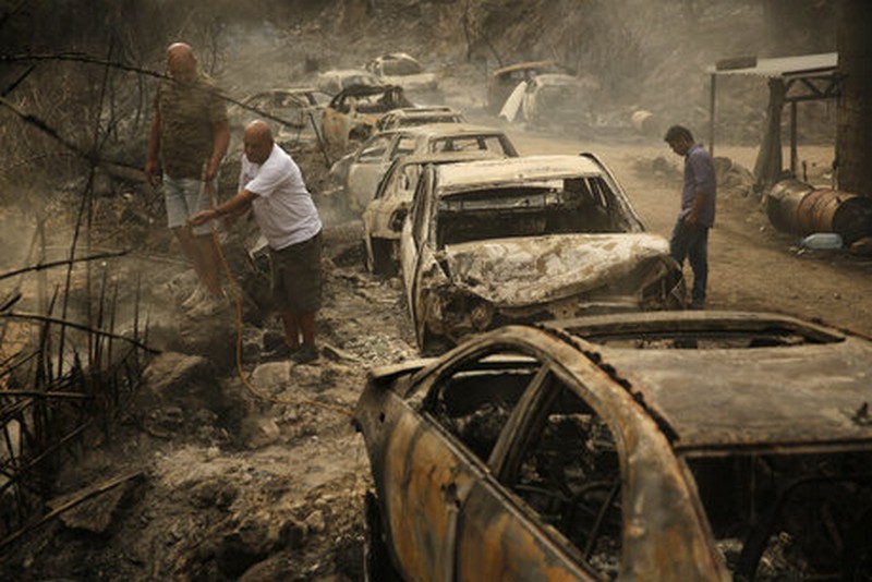 Photos of Fire Damages in Mechref