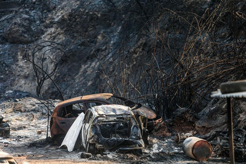 Photos of Fire Damages in Mechref