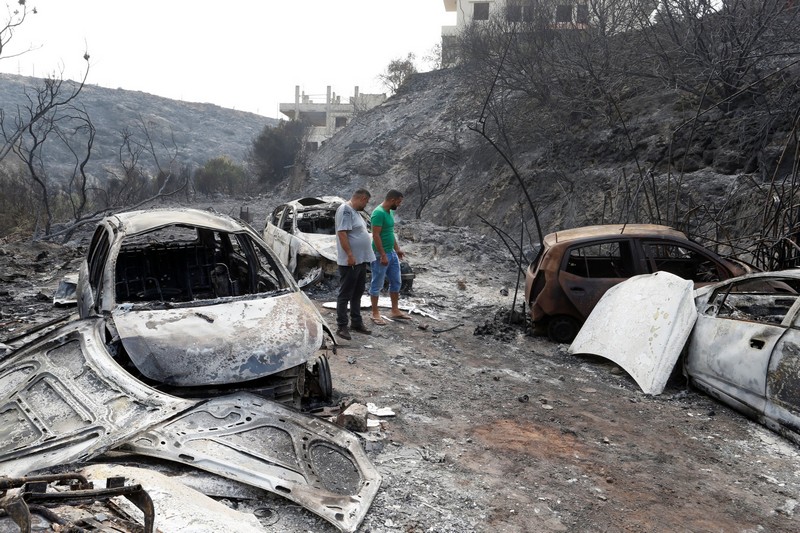 Photos of Fire Damages in Mechref