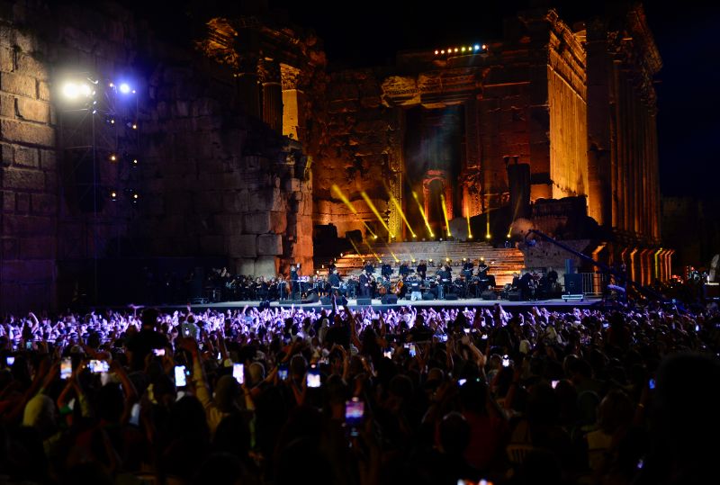 Melhem zein concert at Baalbeck