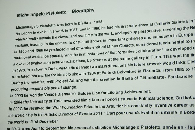 Michelangelo Pistoletto Exhibition