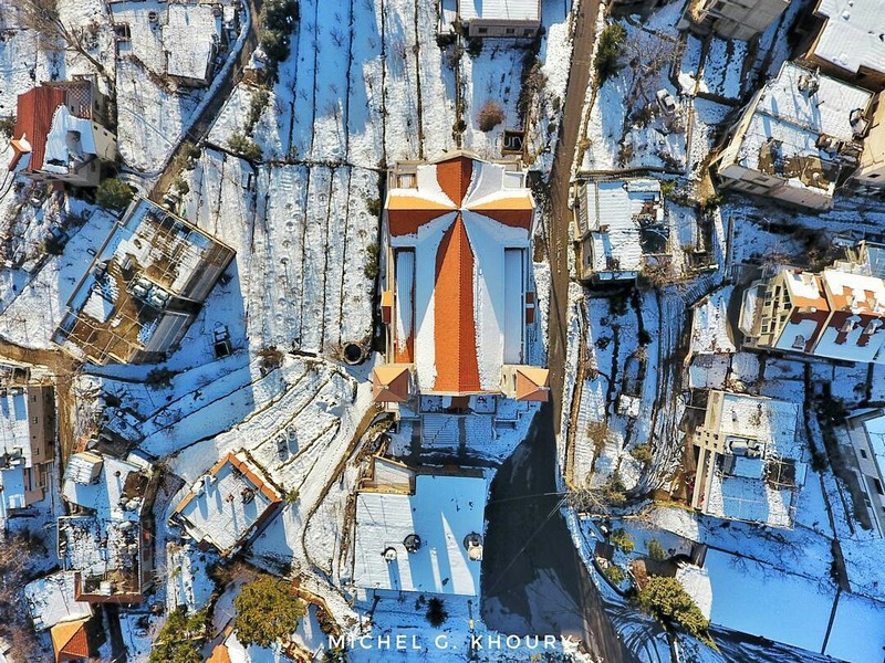 Lebanon covered by snow 