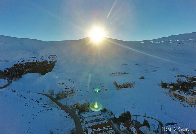 Lebanon covered by snow 