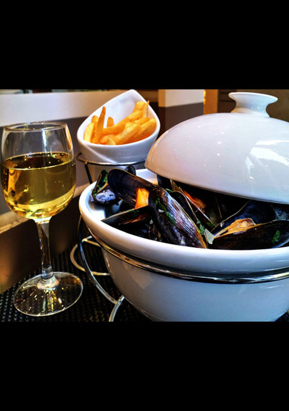 Moules marinières et frites 