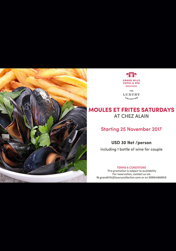Moules et Frites Saturdays at Chez Alain