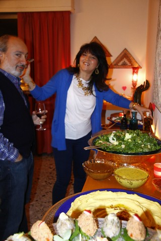 Noha and Patrick Baz Hosting The Star Chef Joe Barza 