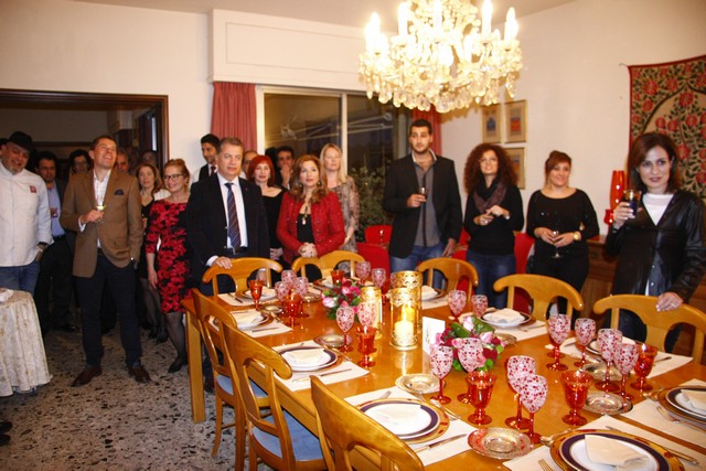 Noha and Patrick Baz Hosting The Star Chef Joe Barza 