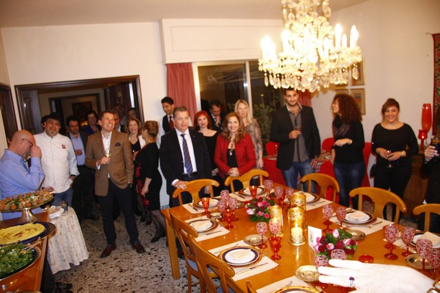 Noha and Patrick Baz Hosting The Star Chef Joe Barza 