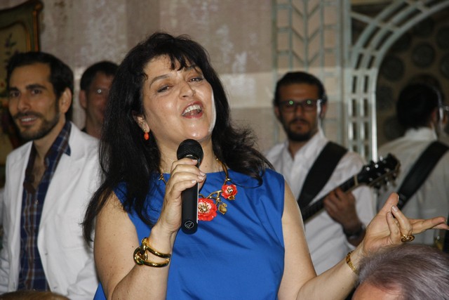 Noha and Patrick Baz Singing Dinner 