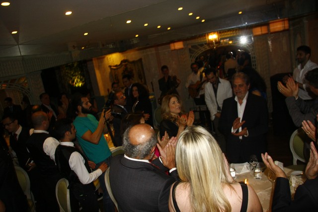 Noha and Patrick Baz Singing Dinner 