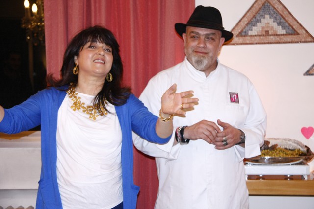 Noha and Patrick Baz Hosting The Star Chef Joe Barza 