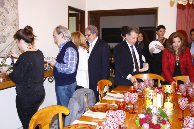 Noha and Patrick Baz Hosting The Star Chef Joe Barza 