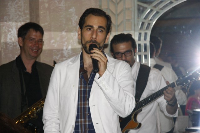 Noha and Patrick Baz Singing Dinner 