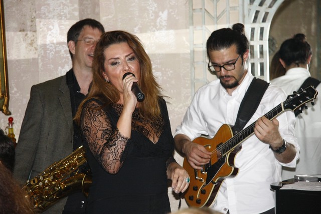 Noha and Patrick Baz Singing Dinner 