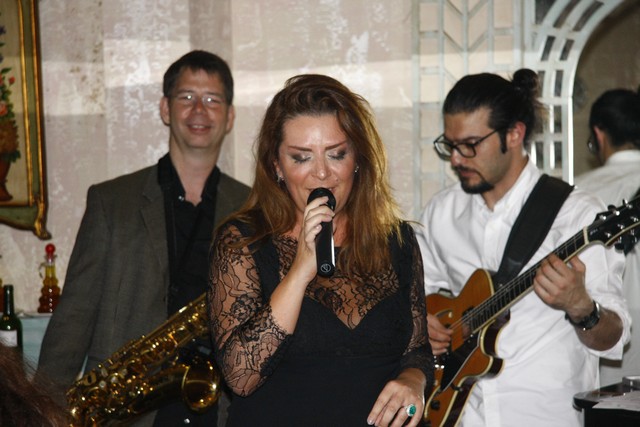 Noha and Patrick Baz Singing Dinner 