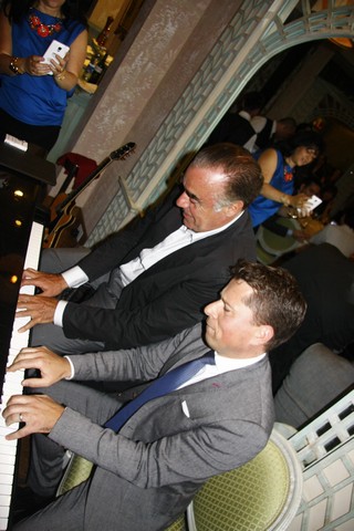Noha and Patrick Baz Singing Dinner 