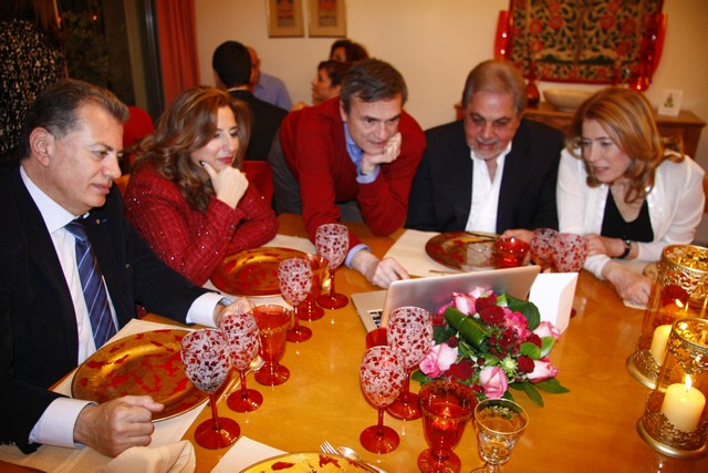 Noha and Patrick Baz Hosting The Star Chef Joe Barza 