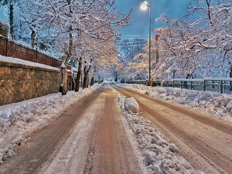 Lebanon covered by snow 