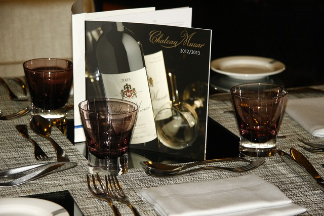 Gefinor Rotana Chateau Musar Dinner