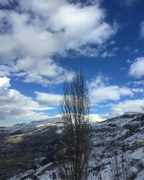 Lebanon covered by snow 