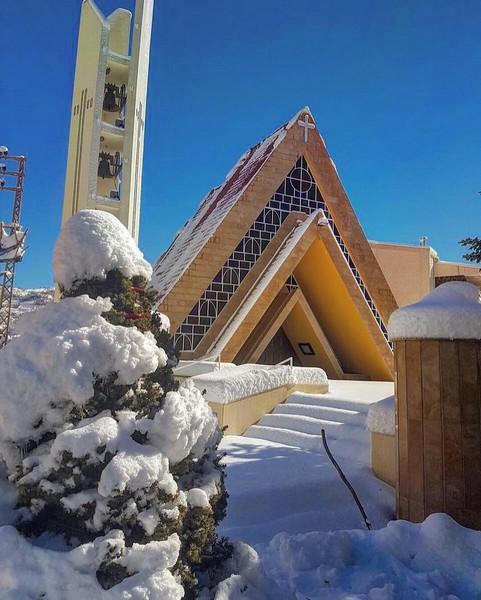 Lebanon covered by snow 