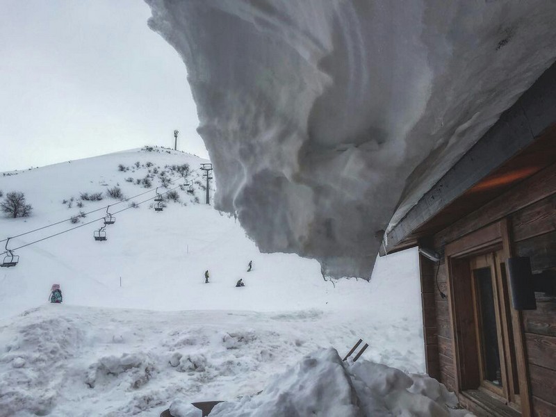 Lebanon covered by snow 