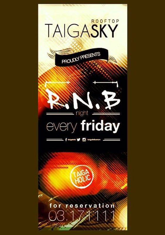 RNB Night at Taiga Sky