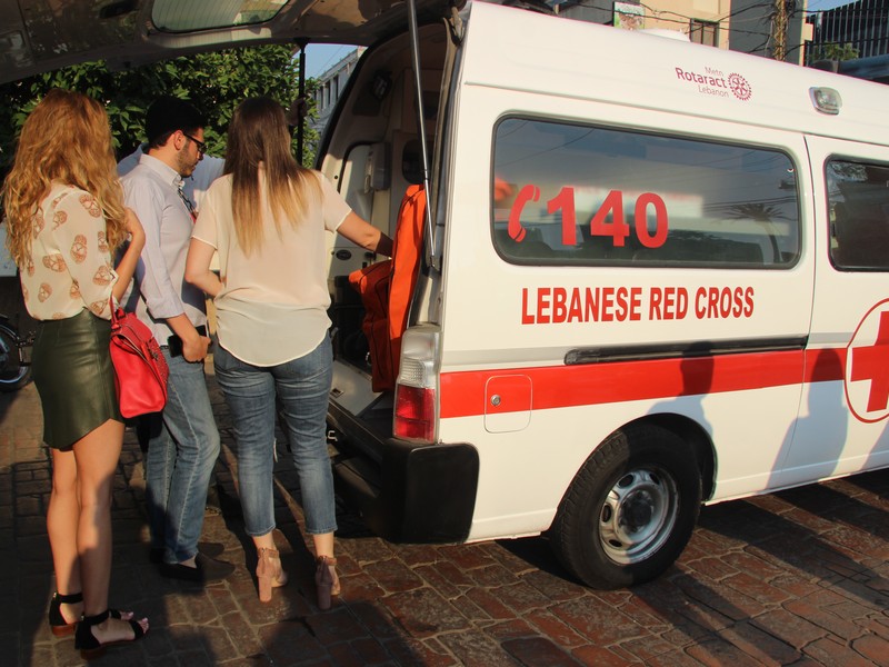 Rotaract Club of Metn Equipping 2 Ambulances for the Red Cross