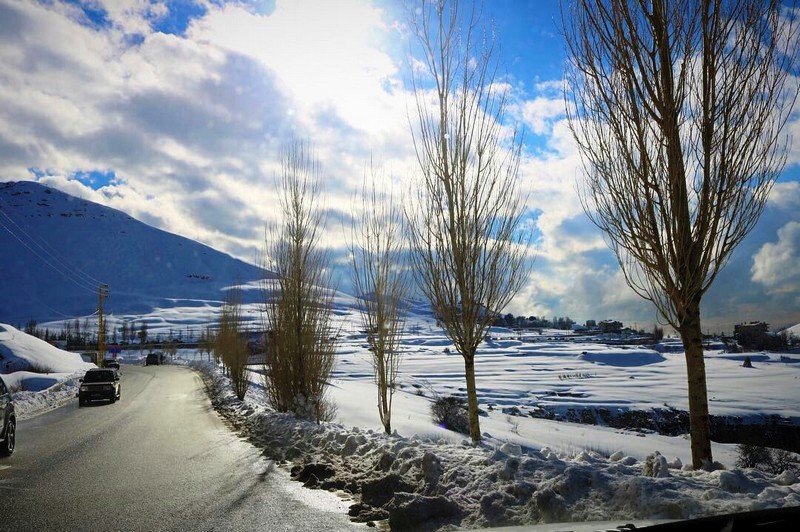 Lebanon covered by snow 