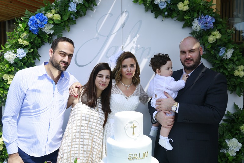 Christening of baby Salim Abed