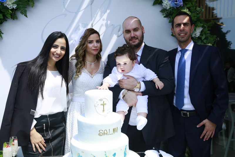 Christening of baby Salim Abed