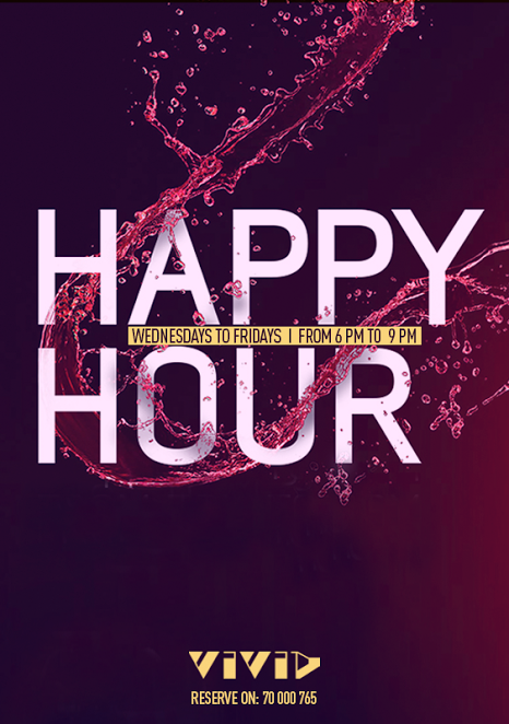 Happy Hour at Vivid Bar Lounge