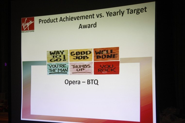 Virgin Megastore Awards Ceremony Dinner