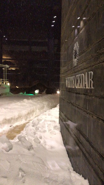 White Cedar Hotel during Winter