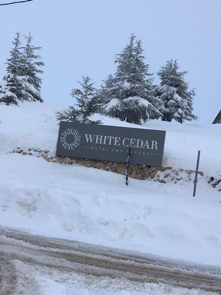 White Cedar Hotel during Winter