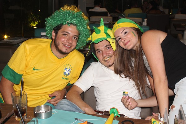 Brazil VS Cameroon at Qube cafe
