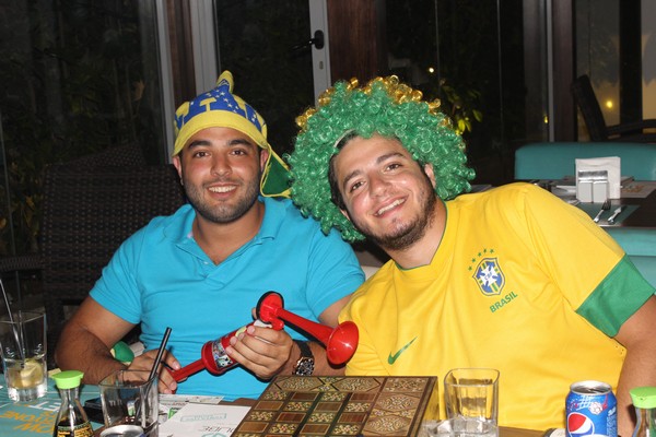 Brazil VS Cameroon at Qube cafe