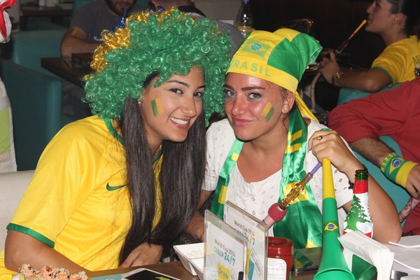 Brazil VS Cameroon at Qube cafe