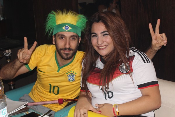 Brazil VS Cameroon at Qube cafe
