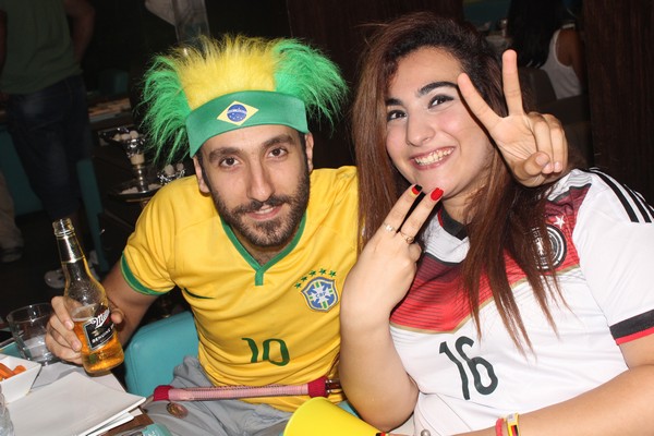 Brazil VS Cameroon at Qube cafe