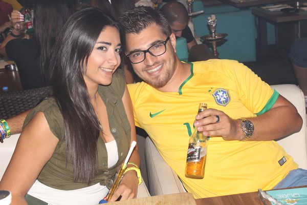Brazil VS Cameroon at Qube cafe