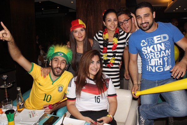 Brazil VS Cameroon at Qube cafe