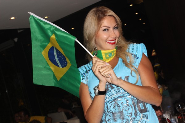 Brazil VS Cameroon at Qube cafe