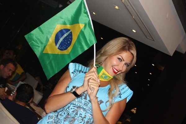 Brazil VS Cameroon at Qube cafe