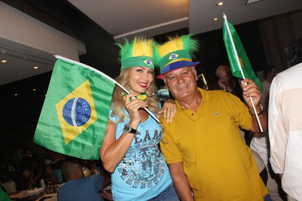 Brazil VS Cameroon at Qube cafe